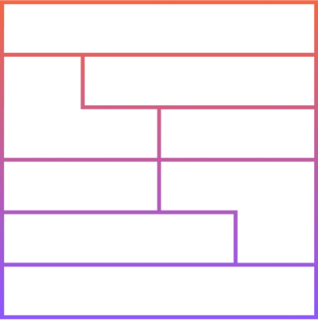 Square with inner rectangular shapes