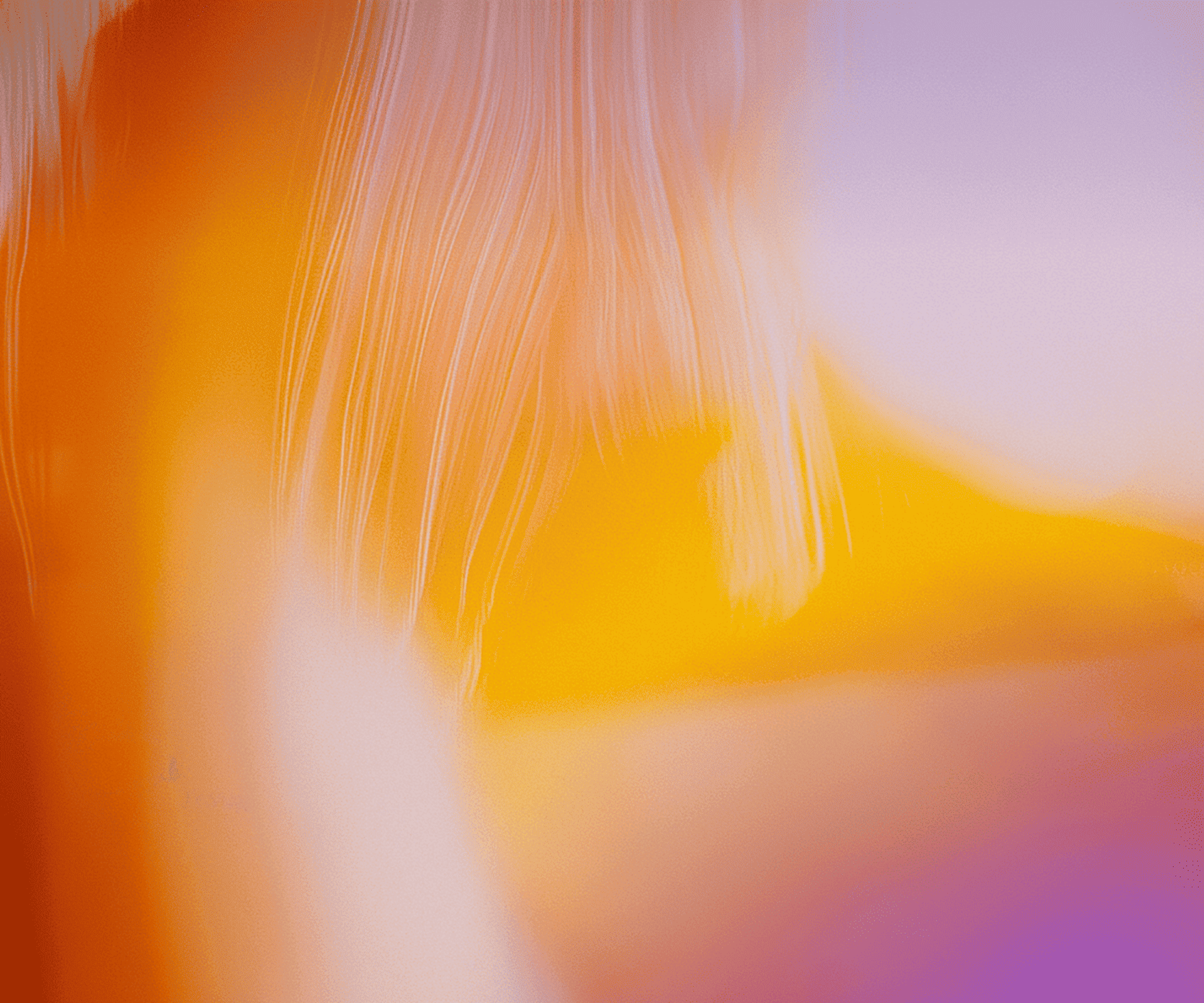 Abstract orange-purple shape