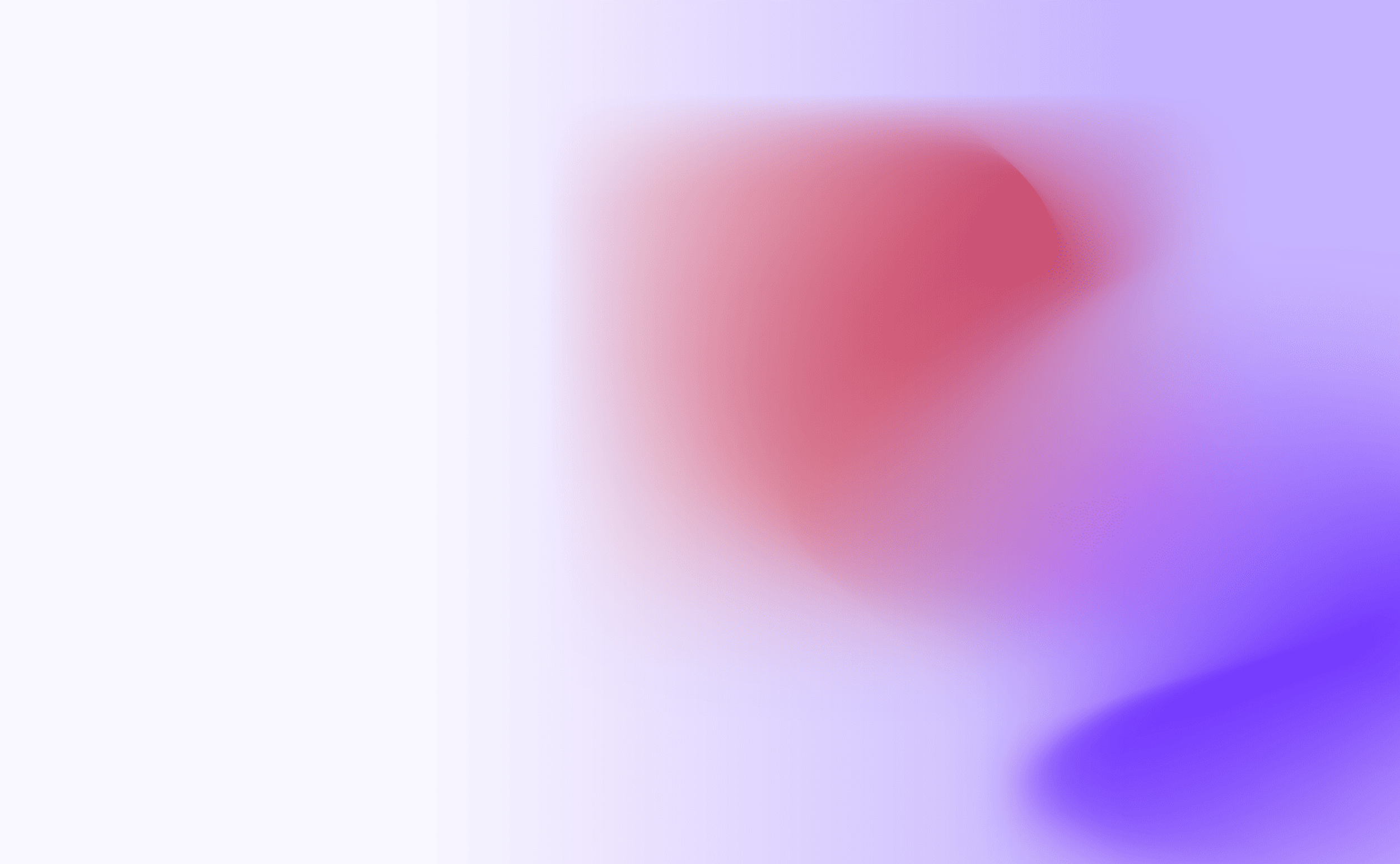 Blurred red circular shape over a white-purple background