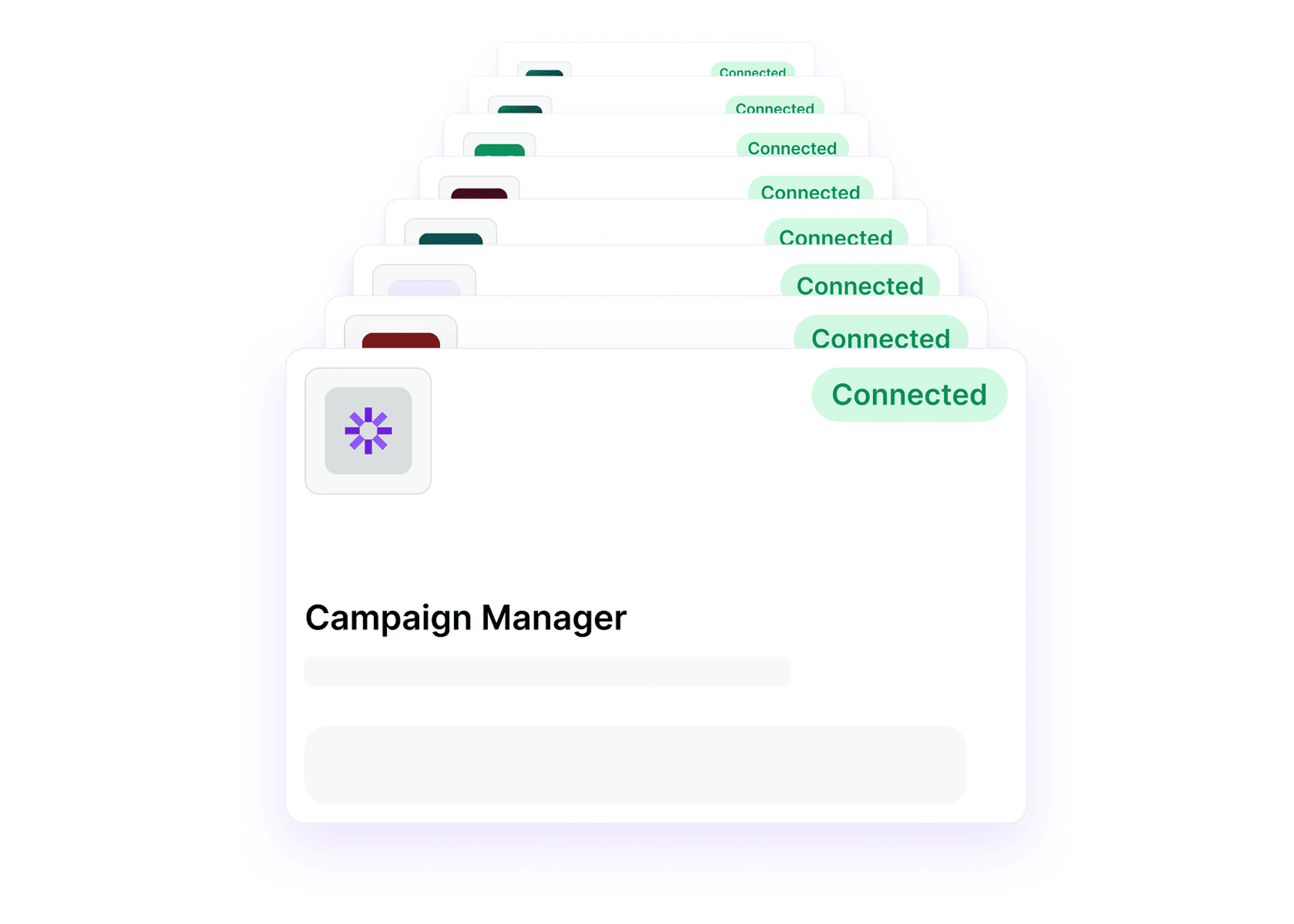 Decidr app cards in a stack
