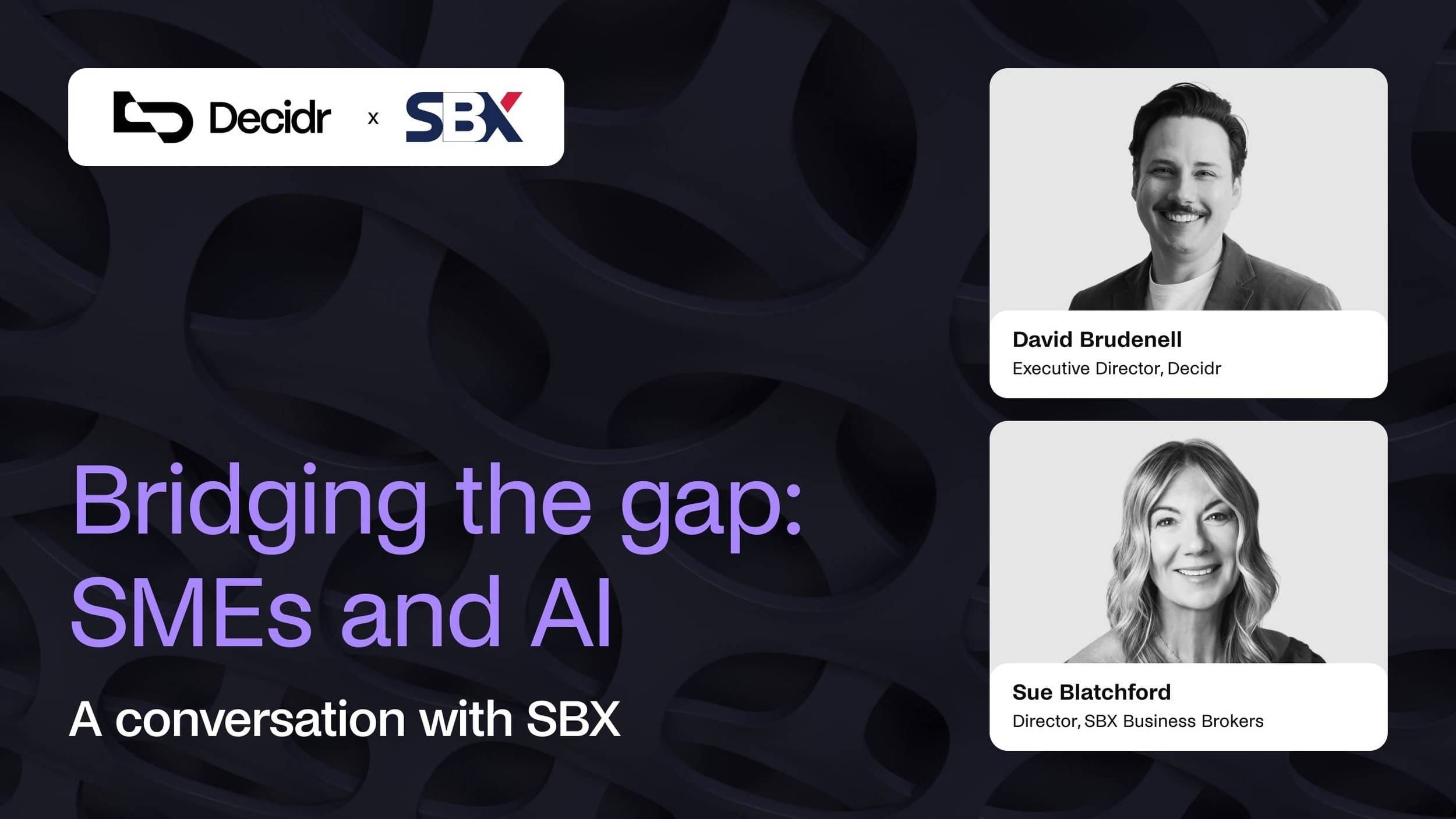 Decidr Morning Tea Event September 2025 - SBX 