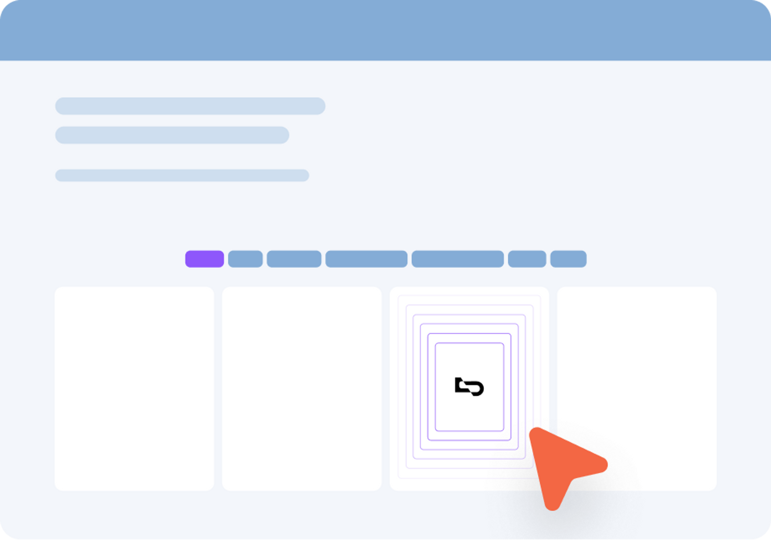 Illustration of a Decidr app screen