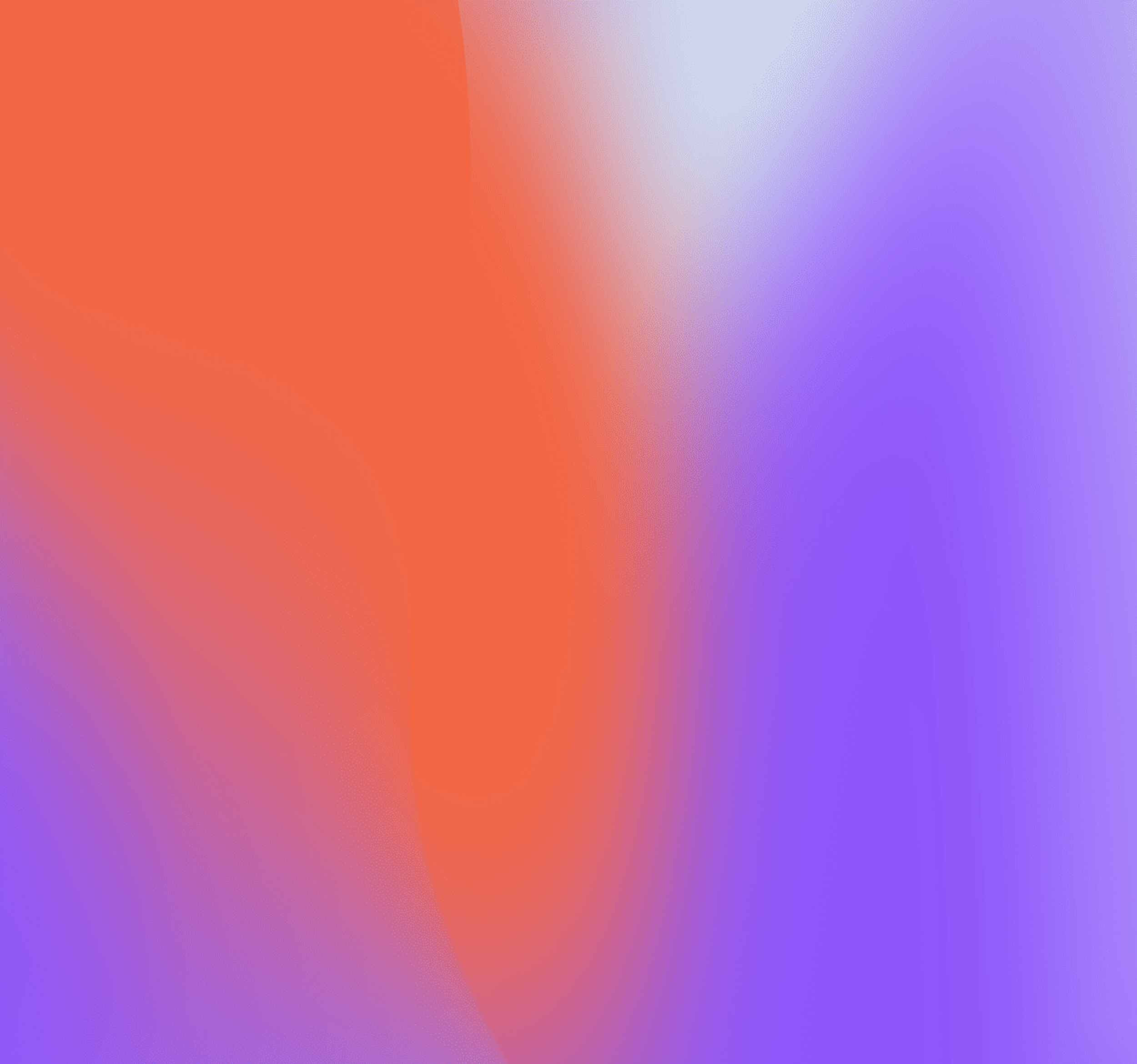 Purple, white and orange gradient shapes