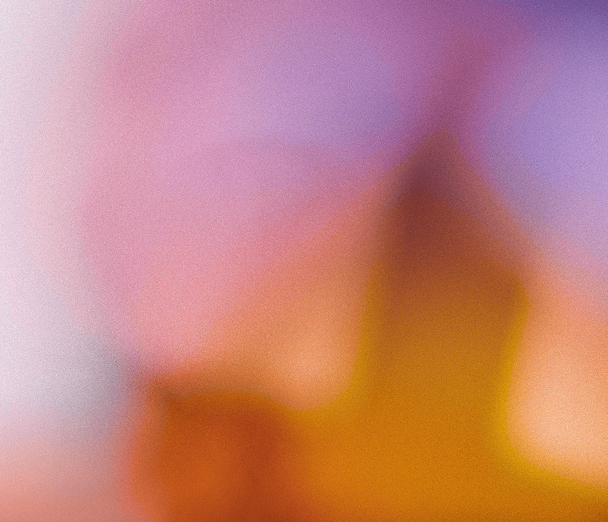 Pink and orange colours forming an abstract shape