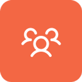 Group icon on orange background