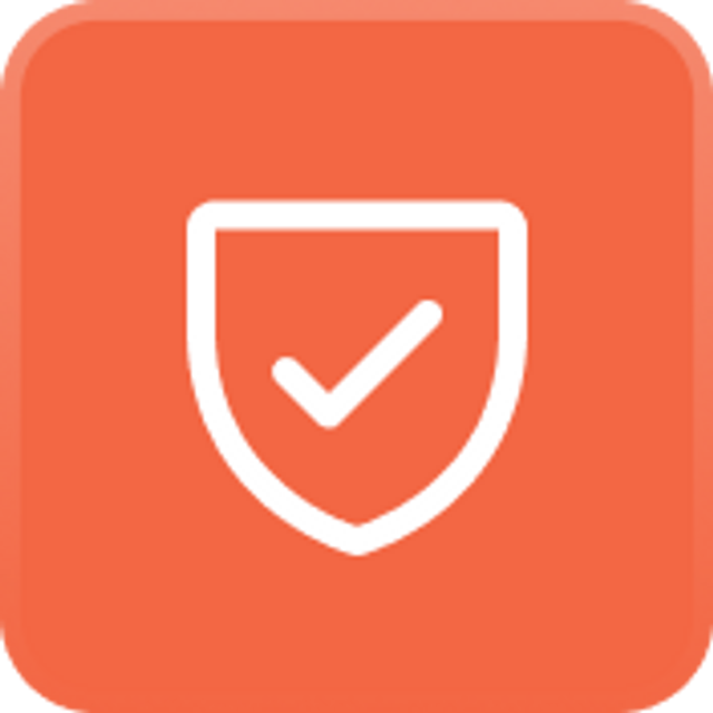 Orange shield icon
