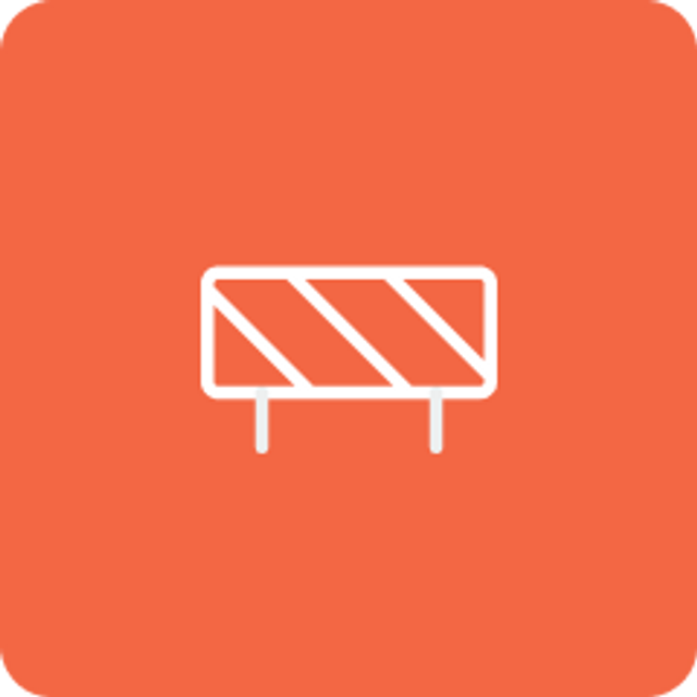 Gap icon with orange background