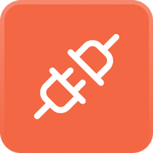 Orange plugs icon